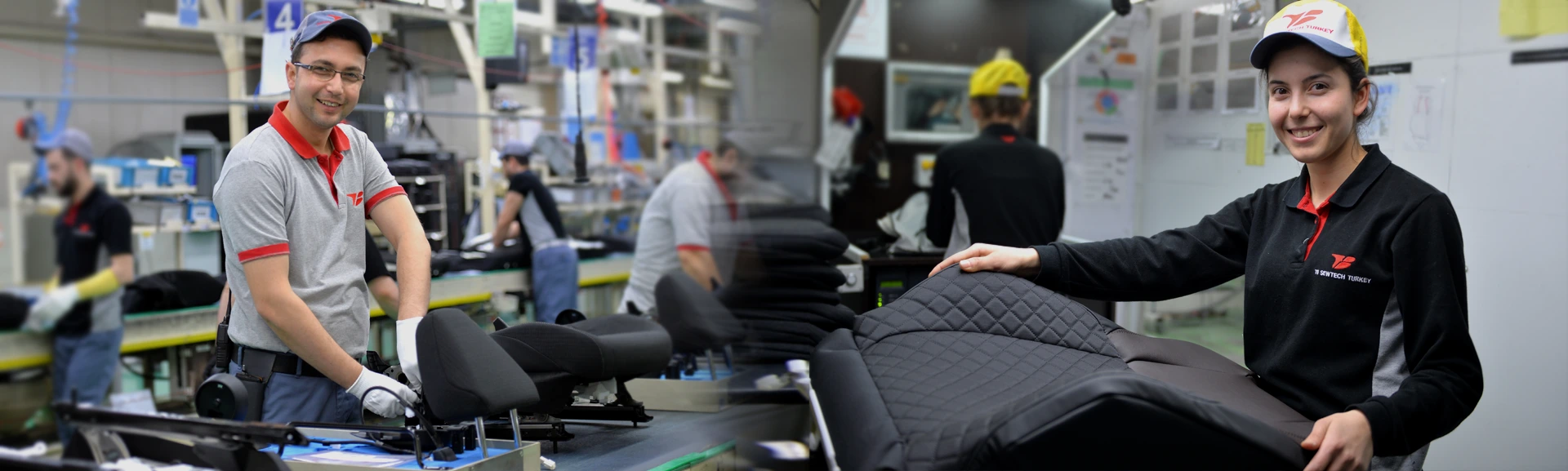 The Toyota Boshoku team on the factory floor